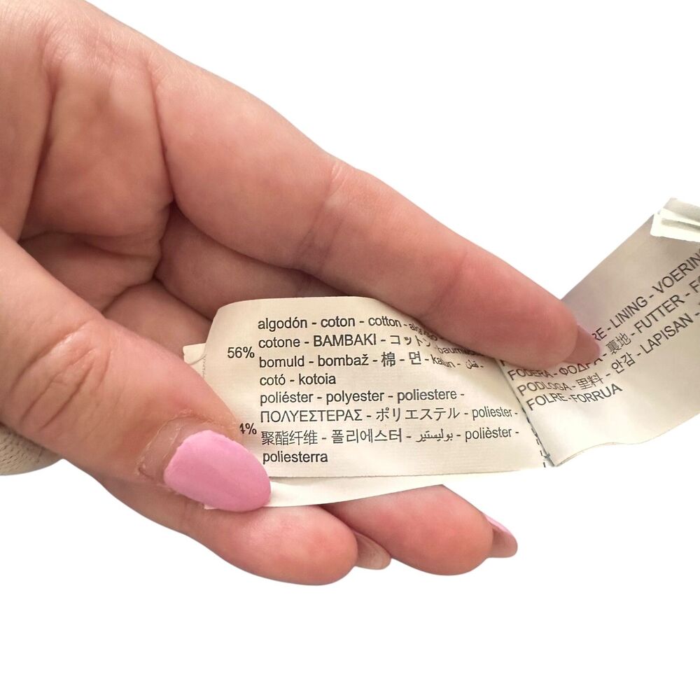 ZARA Floral Eyelet Belted Mini Dress Light Blue Small - Picture 5 of 5